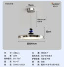 Ljojo Medieval Restaurant Pendant Light: Modern Nordic M Bean Flying Saucer Suspension Lamp