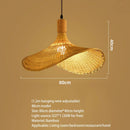 Bamboo Wood Rattan Chandelier Pendant Light for Stylish Living Room Decor by Ljojo