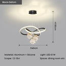 Ljojo Modern Glass Ball Chandelier for Dining Living Room Pendant Lamp Fixtures