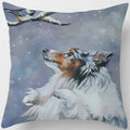 Cute Dog Pattern Square Pillow Covers For Home Decor by Ljojo