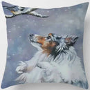 Cute Dog Pattern Square Pillow Covers For Home Decor by Ljojo