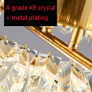 Ljojo Luxury Crystal LED Chandelier Modern Bedroom Ceiling Light Fixture