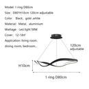 LED Circular Minimalist Pendant Light Luxury by Ljojo | Designer Nordic Dining Room Lamp