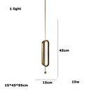 Nordic Luxury LED Chandeliers Iron Art Glass Hanging Lamp for Dinning Room by Ljojo