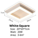 Modern LED Chandelier Indoor Lighting Dimmable Lustres by Ljojo - Hallway Surface Mounted Acrylic Ceiling Light