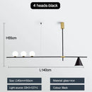 Ljojo Modern Glass Ball Pendant Light LED Chandelier Stylish Nordic Dining Room Decor