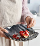 Ljojo Melon Seed Fruit Plate Glass Plate | Modern Living Room Creative Snack Plate
