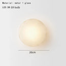 Nordic Minimalist Glass Wall Lamp for Bedroom Living Room Decor by Ljojo