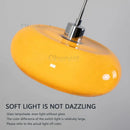 Bauhaus Glass Pendant Light Orange/White Chandelier for Living Room by Ljojo