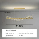Modern Long Ceiling Chandelier Glass Balls G9 LED Pendant Light for Dining Room by Ljojo.