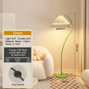 LED Fishing Floor Lamp Modern Stand Light Gold Black White Living Room Decoration