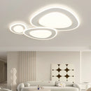 LED Ceiling Light Modern Circle Cream Acrylic Chandelier Lamp for Living Room by Ljojo