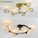 Crystal Glass Ball LED Pendant Chandelier - Modern Minimalist Nordic Art Light by Ljojo