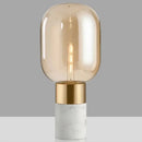 Ljojo Marble Glass Desk Lamp: Modern Light Luxury Living Room Bedroom Decor