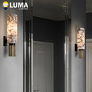 Ljojo Marble Wall Lamp - Elegant LED Copper Sconce for Home Decor