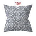 Ljojo 18" Sliver Grey Geometry Striped Pillowcase Home Decor Pillow Cover