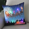Ljojo LED Christmas Light Pillowcase 45cm - Super Soft Polyester Home Decor