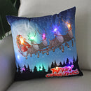 Ljojo LED Christmas Light Pillowcase 45cm - Super Soft Polyester Home Decor