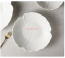 Ljojo 10-Inch Ceramic High-End Soup Bowl White Tableware - Multipurpose Shallow Bowl