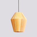 Bamboo Japanese LED Pendant Light | Minimalist Wooden Chandelier by Ljojo