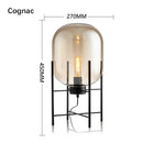 Ljojo Luxury Glass Floor Lamp LED Bedside Table Light Modern Nordic Minimalist Style