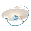 Astronaut Planet Design LED Ceiling Lamp Modern Kids Lighting Boys Girls Bedroom - Ljojo