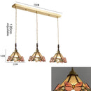 French Medieval Flower Glass Wall Lamp Wooden Retro Fixture by Ljojo