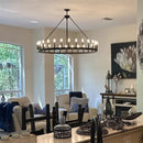 Ljojo Luxury LED Ceiling Chandelier for Modern Living Room & Dining Area
