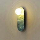 Ljojo Marble Sconce: European Luxury Green Wall Lamp for Bedroom & Living Room