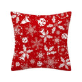 Ljojo Merry Christmas Print Sofa Cushion Decoration Pillowcase