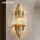 Ljojo Crystal Decor Wall Light Modern Nordic Bedroom Dining Room Living Room Wall Lamp