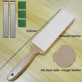 2026 Portable Knife Sharpening Stone - Aluminum Base Polishing Leather Strip - Kitchen Sharpening System by Ljojo