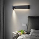 Ljojo Long Strip Wall Lamp with Switch - Nordic Style Bedside Background Light