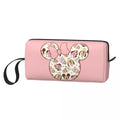 Ljojo Minnie Mouse Makeup Bag Cosmetic Pouch - Cute Cartoon Merch for Girl Woman
