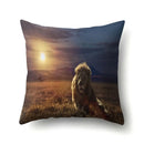 Lion Pattern Polyester Cushion Cover by Ljojo - Home decoration Pillow Cover