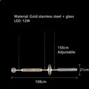 Nordic LED Pendant Light Clear Glass Kitchen Dining Bedroom Fixture by Ljojo
