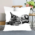 Cute Cat Print Pillowcase by Ljojo - Perfect for Home, Car, and Sofa