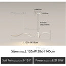 Ribbon Shape LED Chandelier - Modern Aluminum Design for Living Room by Ljojo
