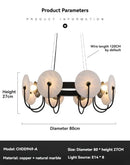 Ljojo Marble Pendant Light with Gold Brass Finish for Home, Hotel, and Bar Decor
