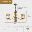 Ljojo Luxury Crystal LED Chandelier Pendant Light for Living Room Dining Room Elegant Ceiling Lighting