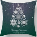 Christmas Elk Print Pillowcase 45x45cm for Sofa, Car, Bedroom, Living Room by Ljojo