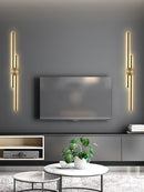 LED Strip Black Gold Wall Lamp for Nordic Decor - Ljojo