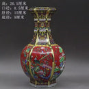 Ljojo™ Ancient Enamel Flower Bird Vase Collection - Home Desk Decor