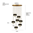 Crystal Pendant Light Modern Luxury Chandelier for Dining Room Bedroom - Ljojo