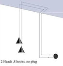 Ljojo Modern Geometric Pendant Light with Long Wire Design - LED Suspension Ligh