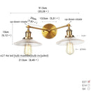 Ljojo 2-Light LED Wall Sconce with Pull Chain Switch for Coffee Bar, Bedroom, Bathroom
