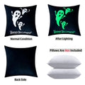 Ljojo Luminous Ghost Print Glow Pillowcase 18x18 Inch Party Decor - Sofa Bed Decoration