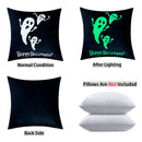 Ljojo Luminous Ghost Print Glow Pillowcase 18x18 Inch Party Decor - Sofa Bed Decoration