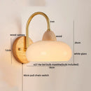 Ljojo LED Wall Lights Pull Chain Switch Modern Bedside Lamp Decoration