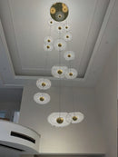 Ljojo Loft Villa LED Chandelier for Living Room - Ceiling Hanging Lamp